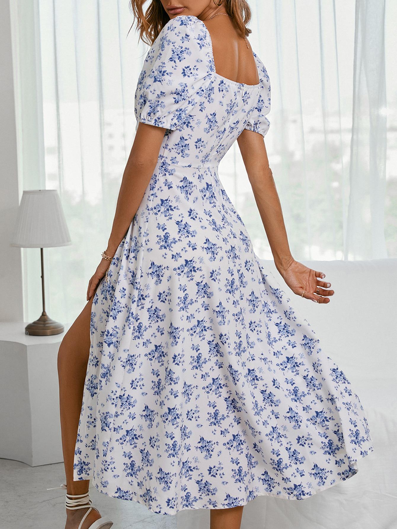 BREEZAYA MIDI SUKIENKA KWIATY S06__S