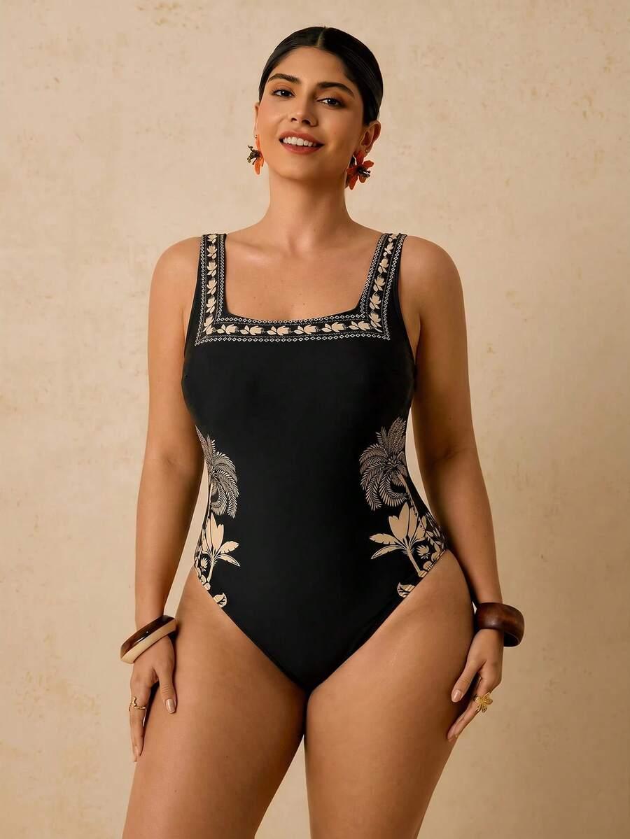 SHEIN JEDNOCZĘŚCIOWY STRÓJ KĄPIELOWY S09__XXL
