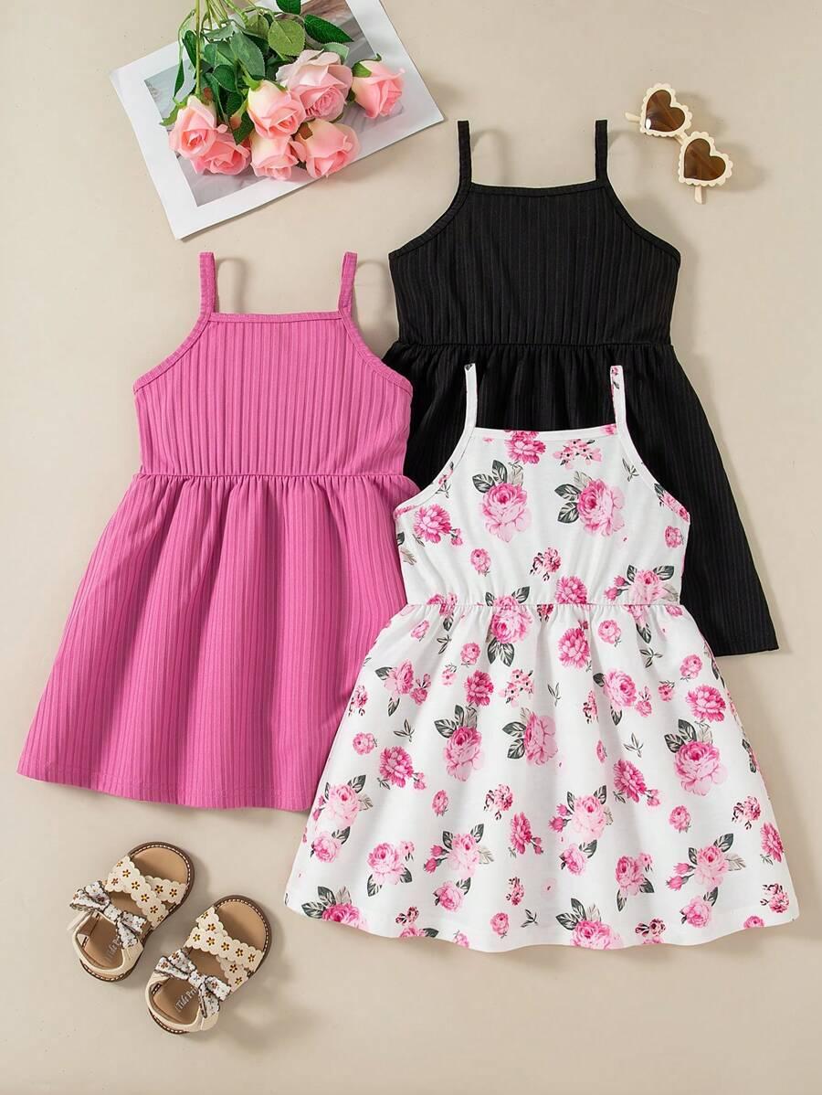 SHEIN SUKIENKA NA RAMIĄCZKACH 3-PACK S06__98/104