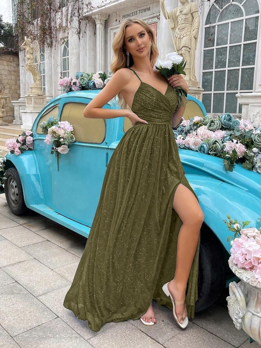 SHEIN ZIELONA SUKIENKA MAXI S06__M