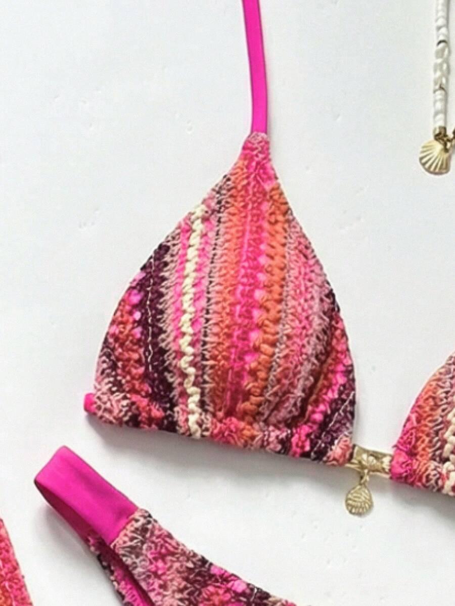 SWIM CHICCIA TRZYCZĘŚCIOWY KOMPLET PLAŻOWY BIKINI SPODNIE S06__S