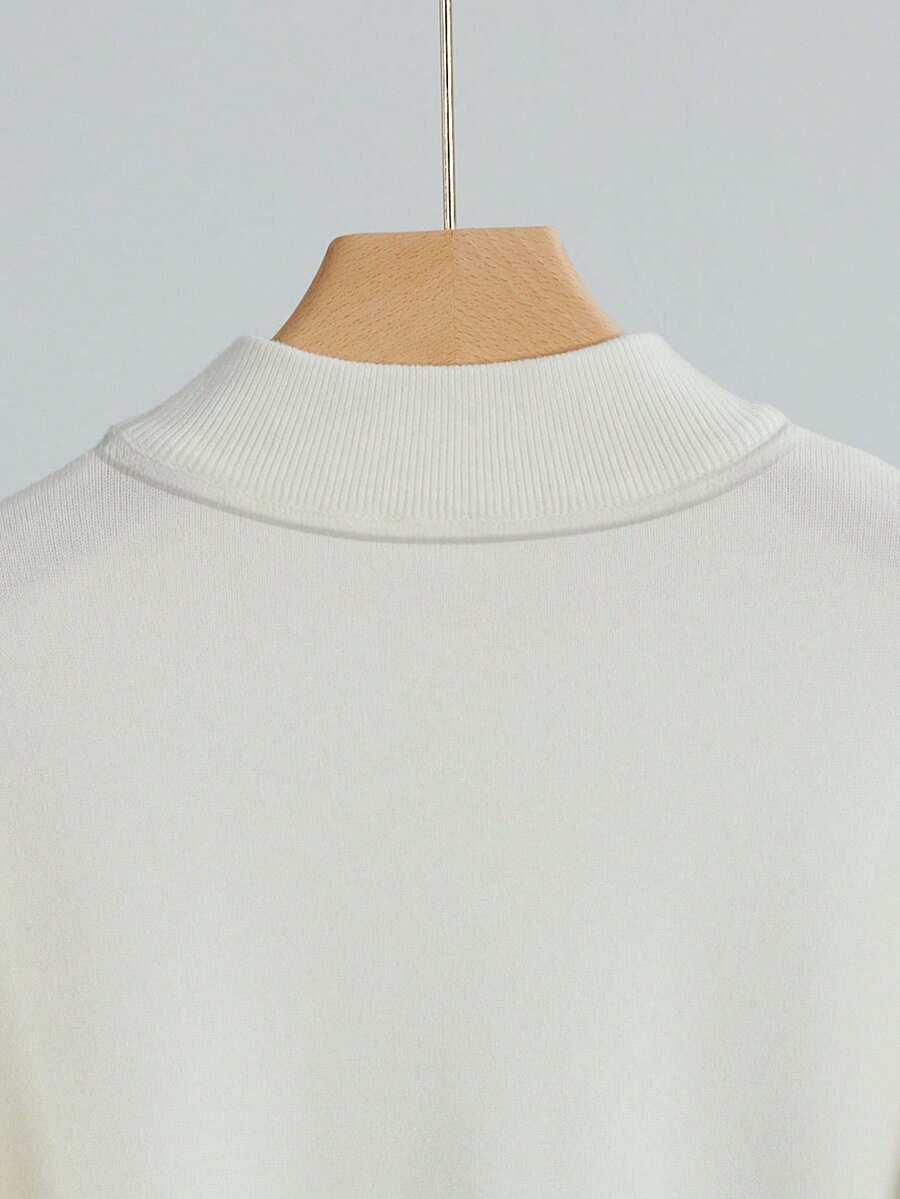 SHEIN BIAŁY KLASYCZNY SWETER S06__XL
