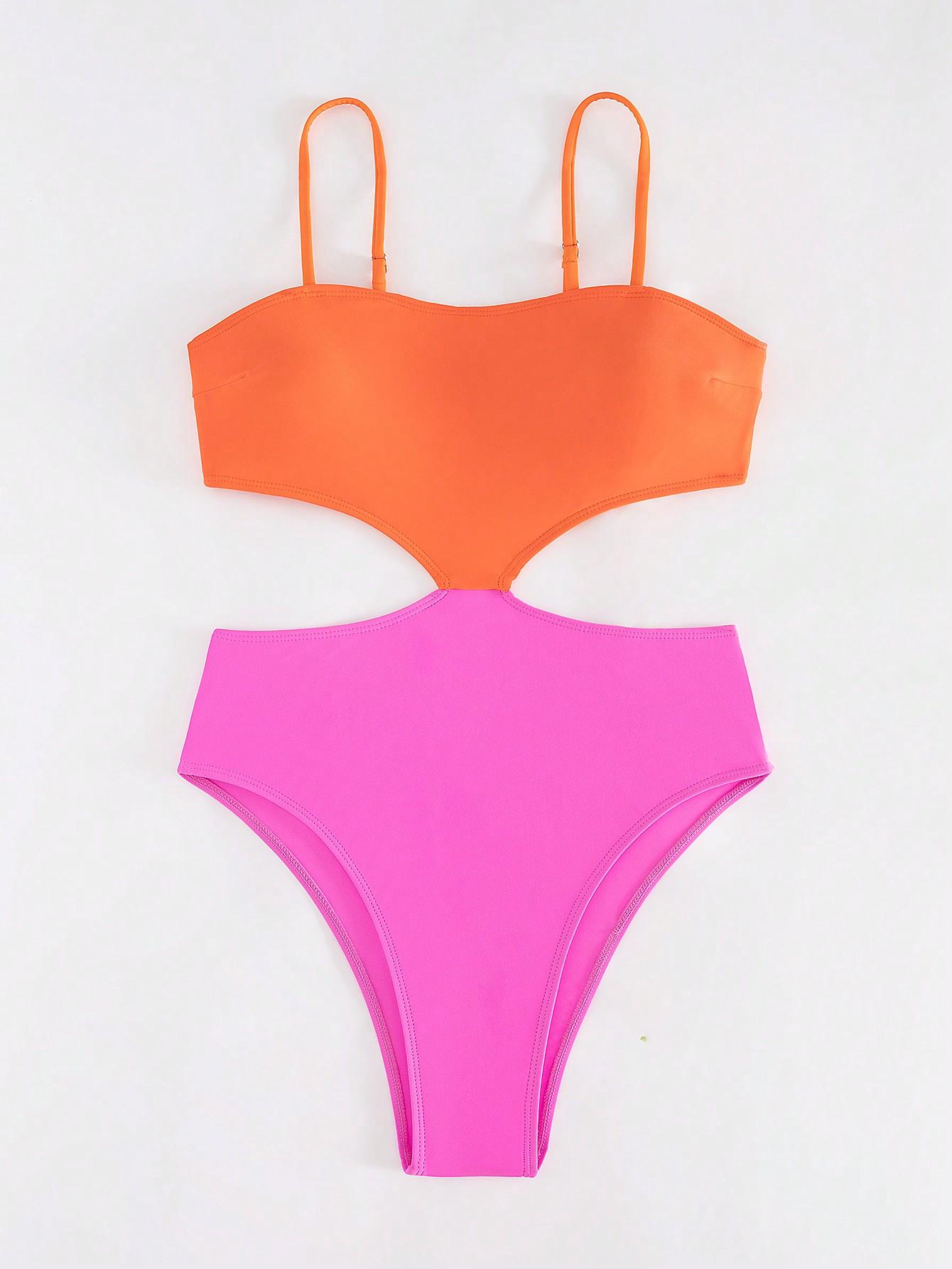 SHEIN JEDNOCZĘŚCIOWY STRÓJ KĄPIELOWY S09__S