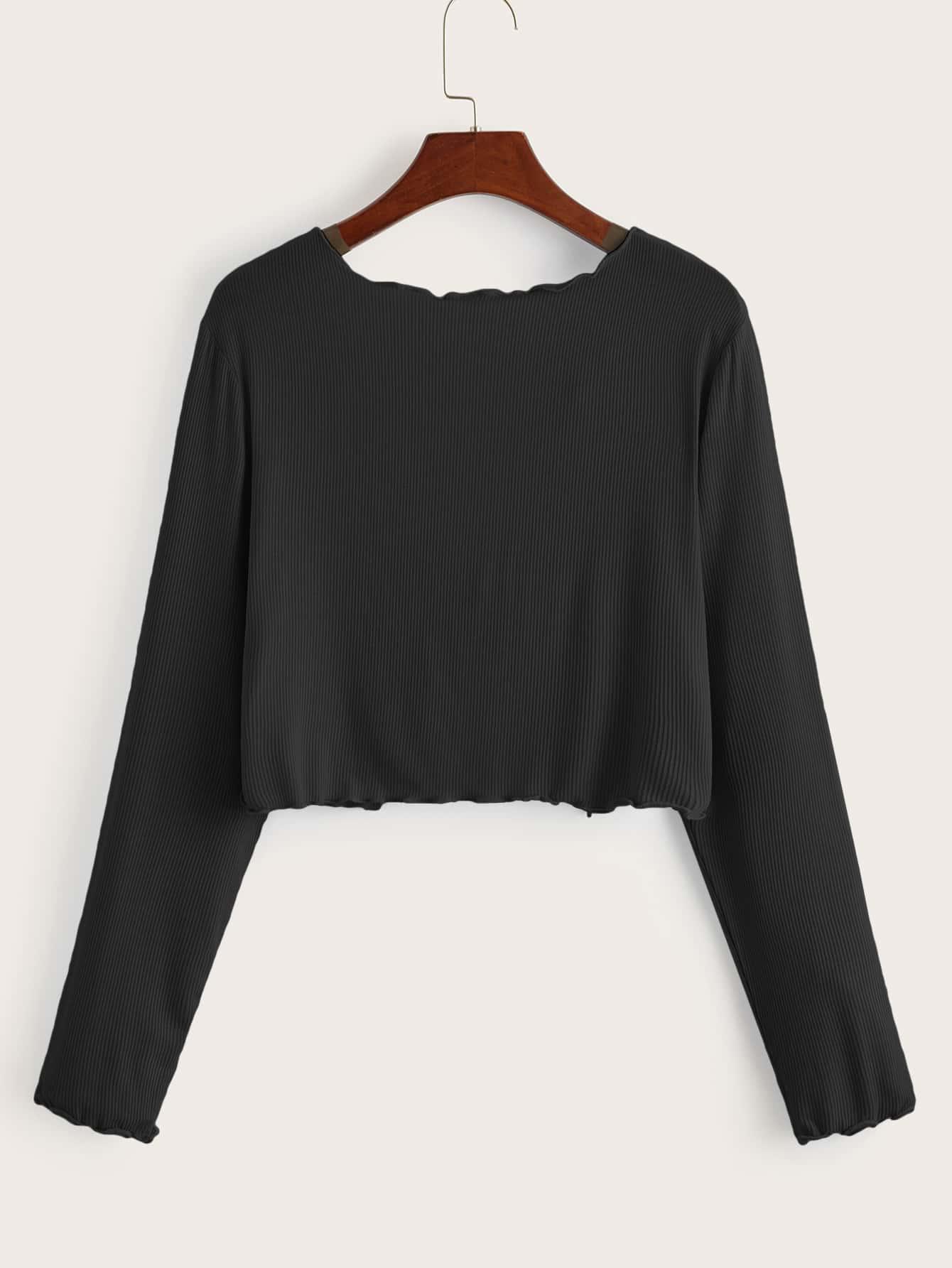 SHEIN CZARNA BLUZKA WIĄZANIE S06__48