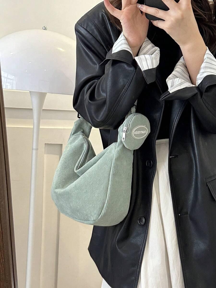 SHEIN ZIELONA TOREBKA ZAMEK S07__30X22