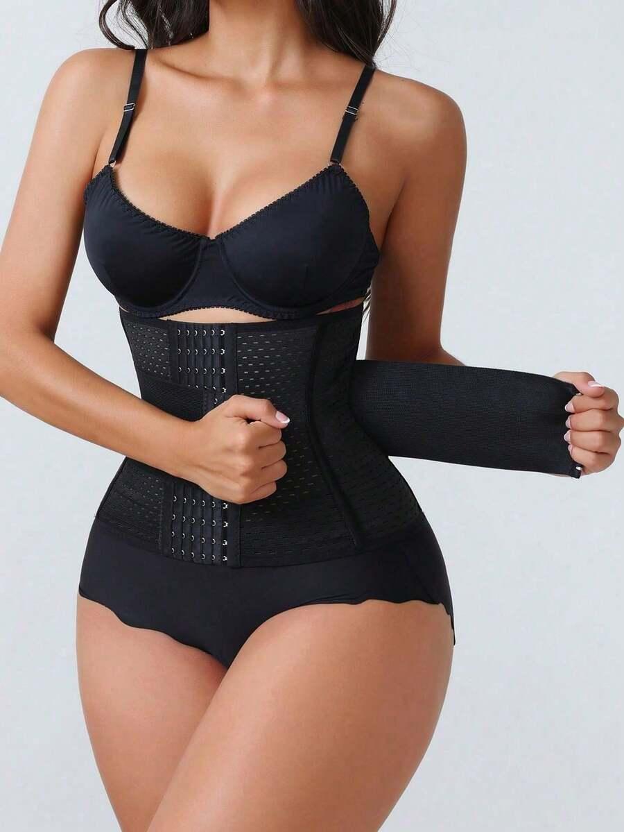 SHEIN CZARNY GORSET MODELUJĄCY S07__L