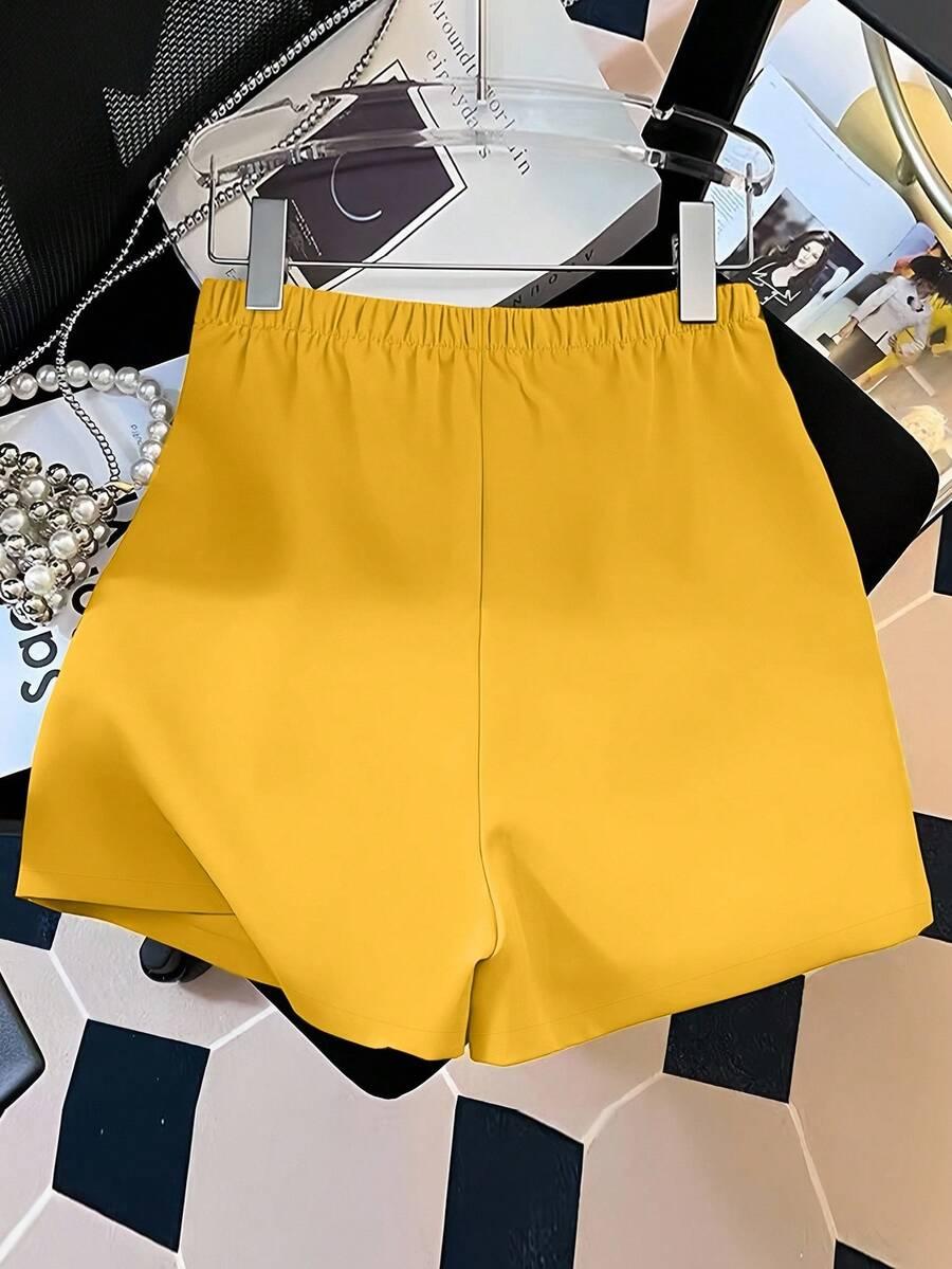 SHEIN ŻÓŁTE SPODENKI CASUAL S06__L