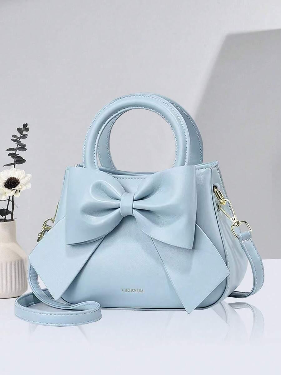 SHEIN NIEBIESKA TOREBKA KOKARDA S07__22X25 CM