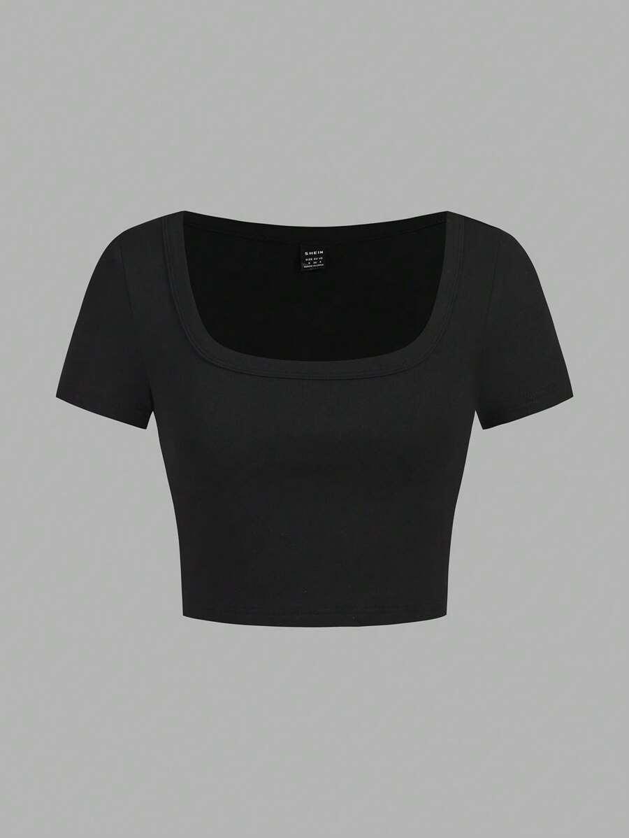 SHEIN TOP KRÓTKI RĘKAW 4-PACK S06__XS