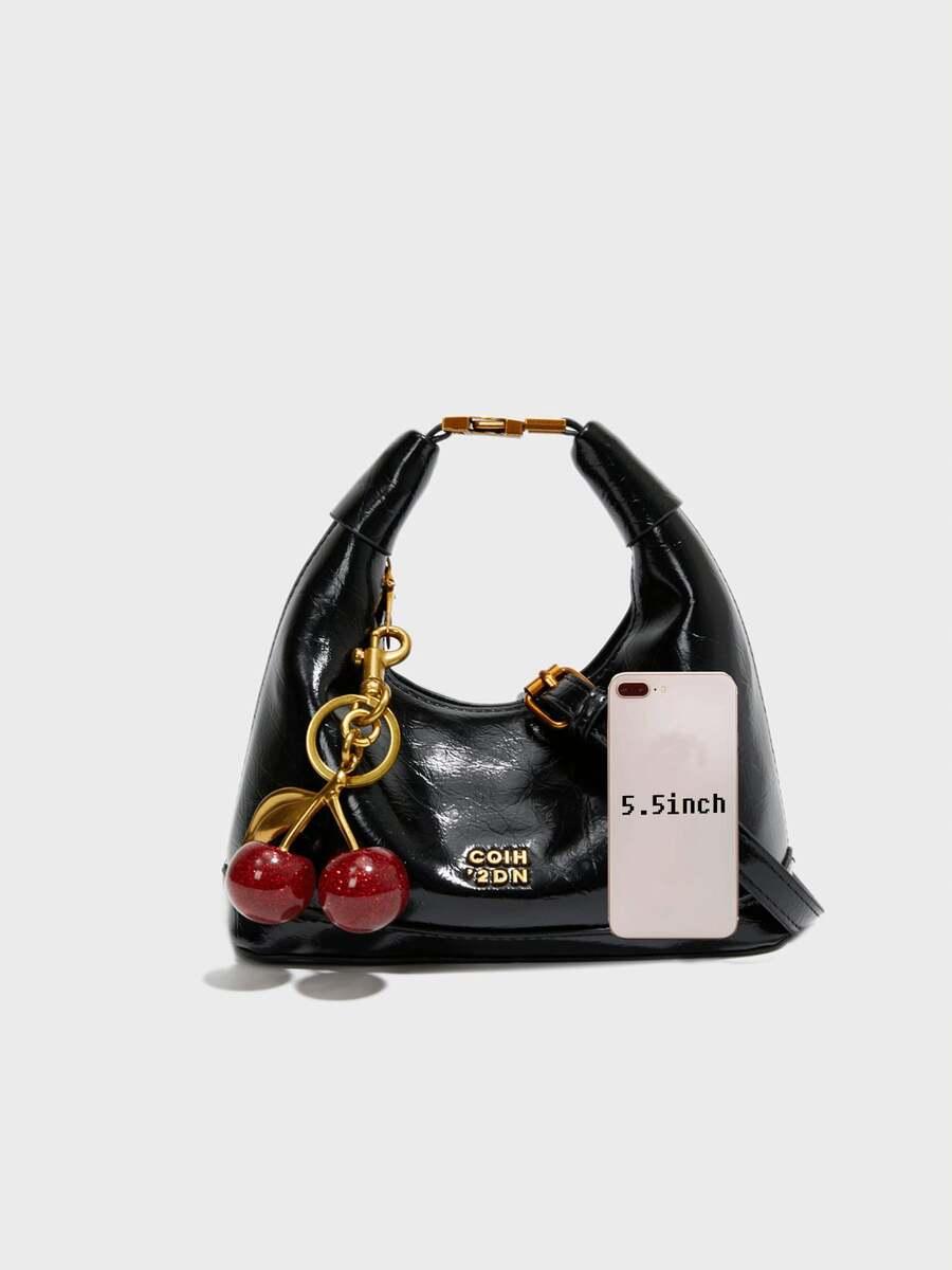 SHEIN CZARNA TOREBKA IMITACJA SKÓRY S07__29X12CM