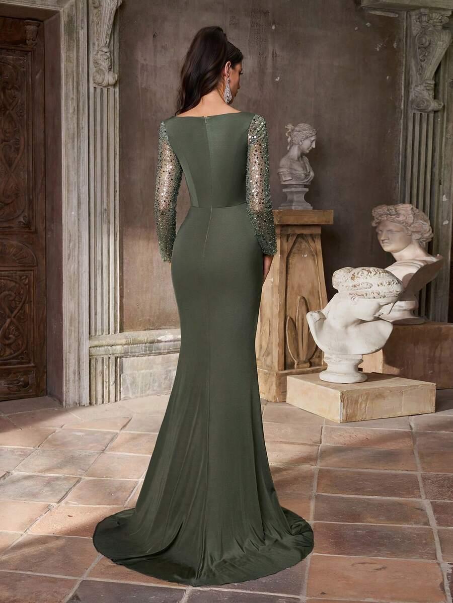 AUREIA ZIELONA MAXI SUKIENKA S06__L