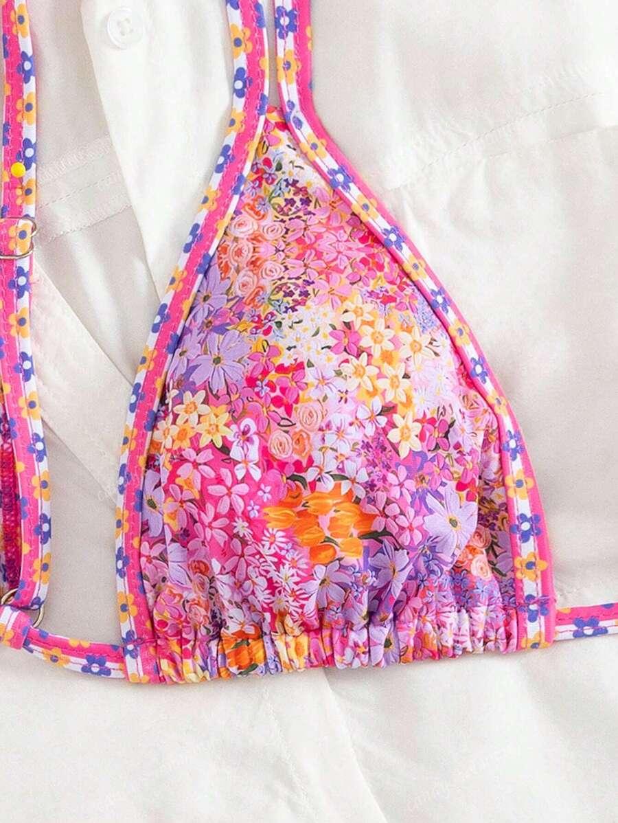SHEIN DWUCZĘŚCIOWY STRÓJ KĄPIELOWY S09__XL