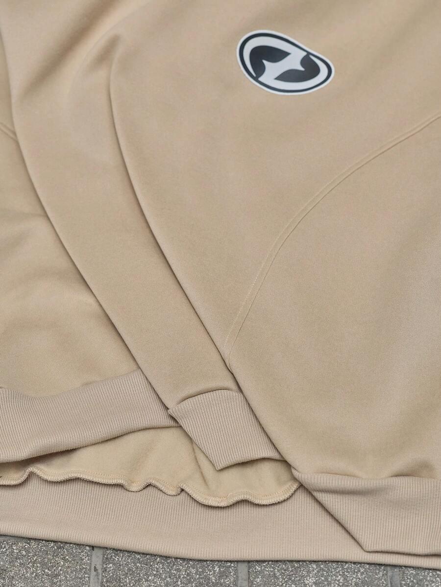 MANFINITY BEŻOWY KOMPLET DRESOWY SPODNIE BLUZA S06__L