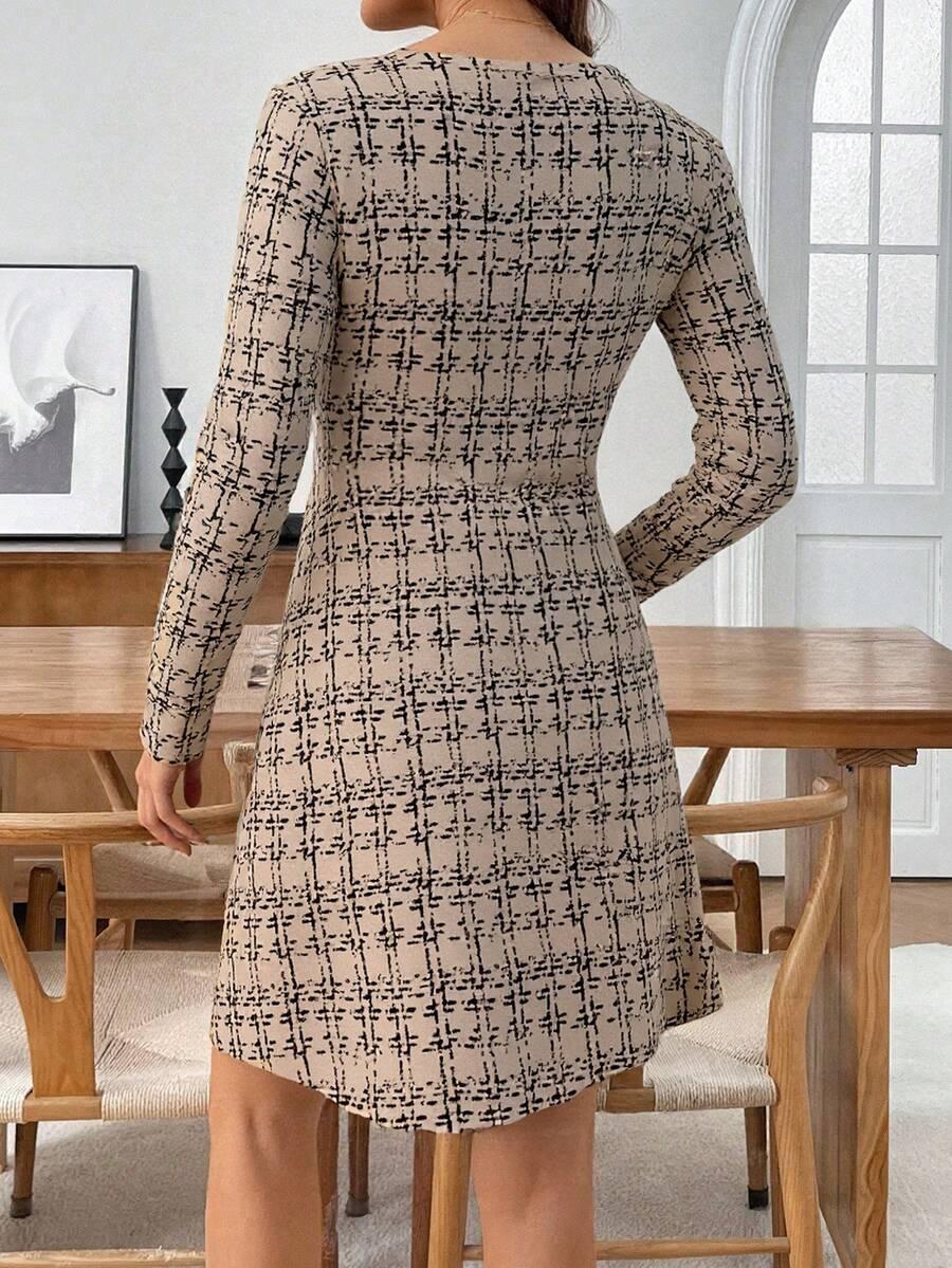 SHEIN MINI SUKIENKA DŁUGI RĘKAW S06__XL