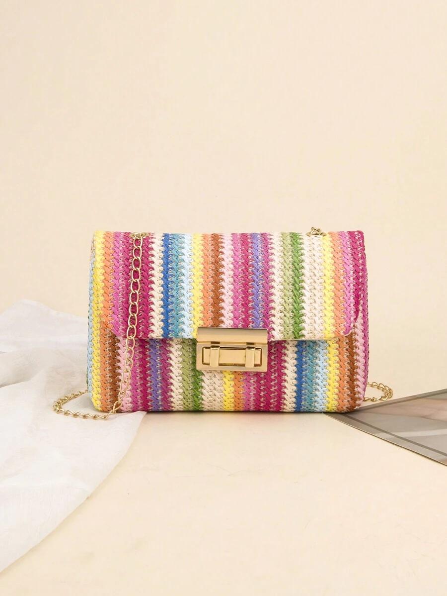 SHEIN PLECIONA TOREBKA ŁAŃCUSZEK S07__15X22CM