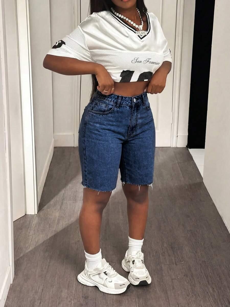 SHEIN NIEBIESKIE KRÓTKIE SPODENKI JEANS PK01__XXL