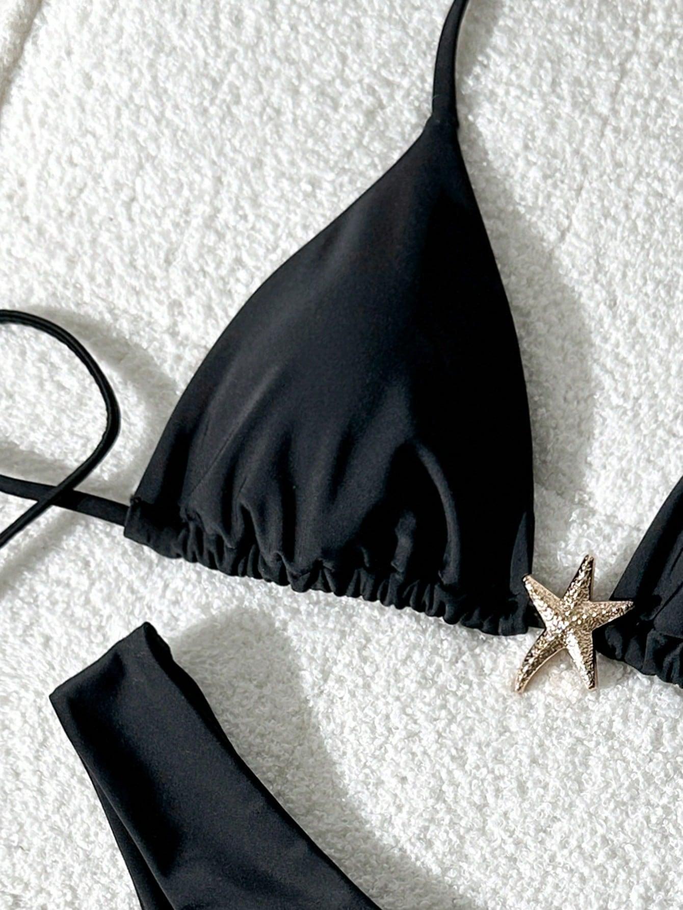 SHEIN DWUCZĘŚCIOWY STRÓJ KĄPIELOWY S09__L