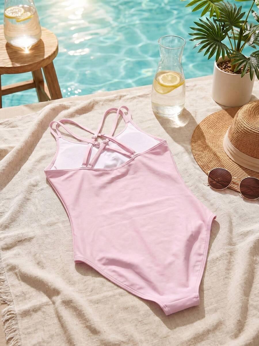 SHEIN JEDNOCZĘŚCIOWY STRÓJ KĄPIELOWY S09__164/170