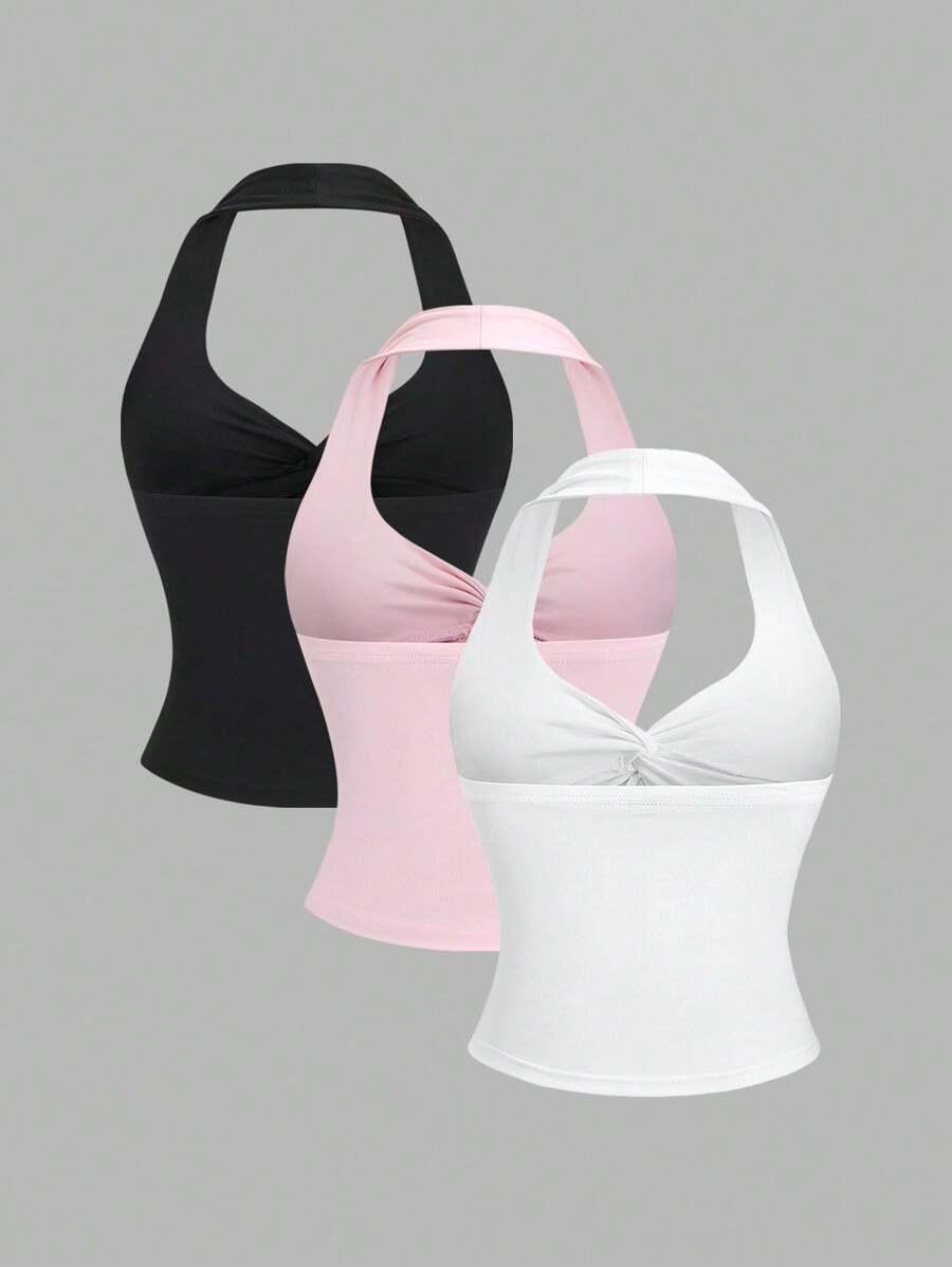 SWEETRA TOP BEZ RĘKAWÓW SPLOT MARSZCZENIE 2-PACK S06__M