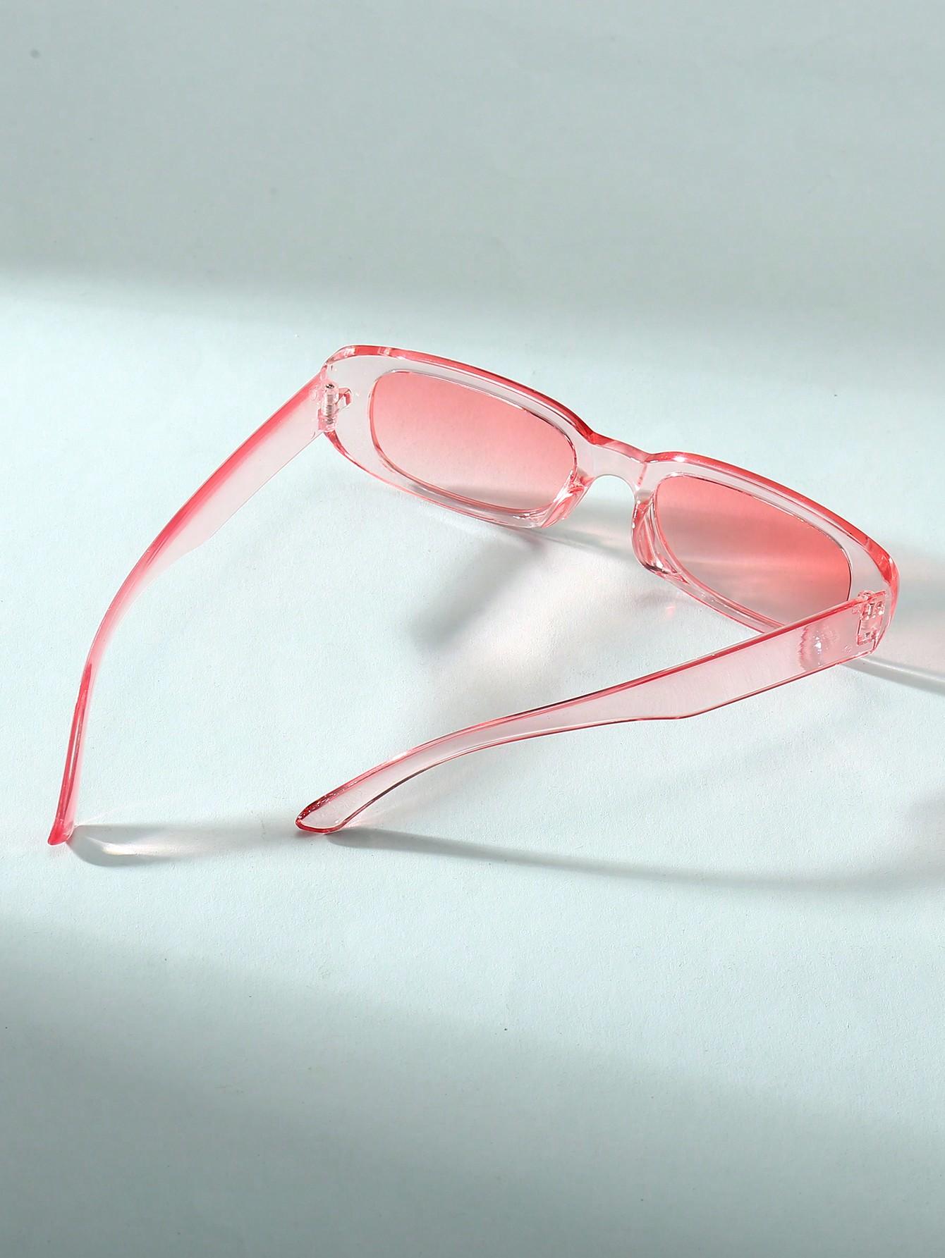 SHEIN RÓŻOWE OKULARY PRZECIWSŁONECZNE S07