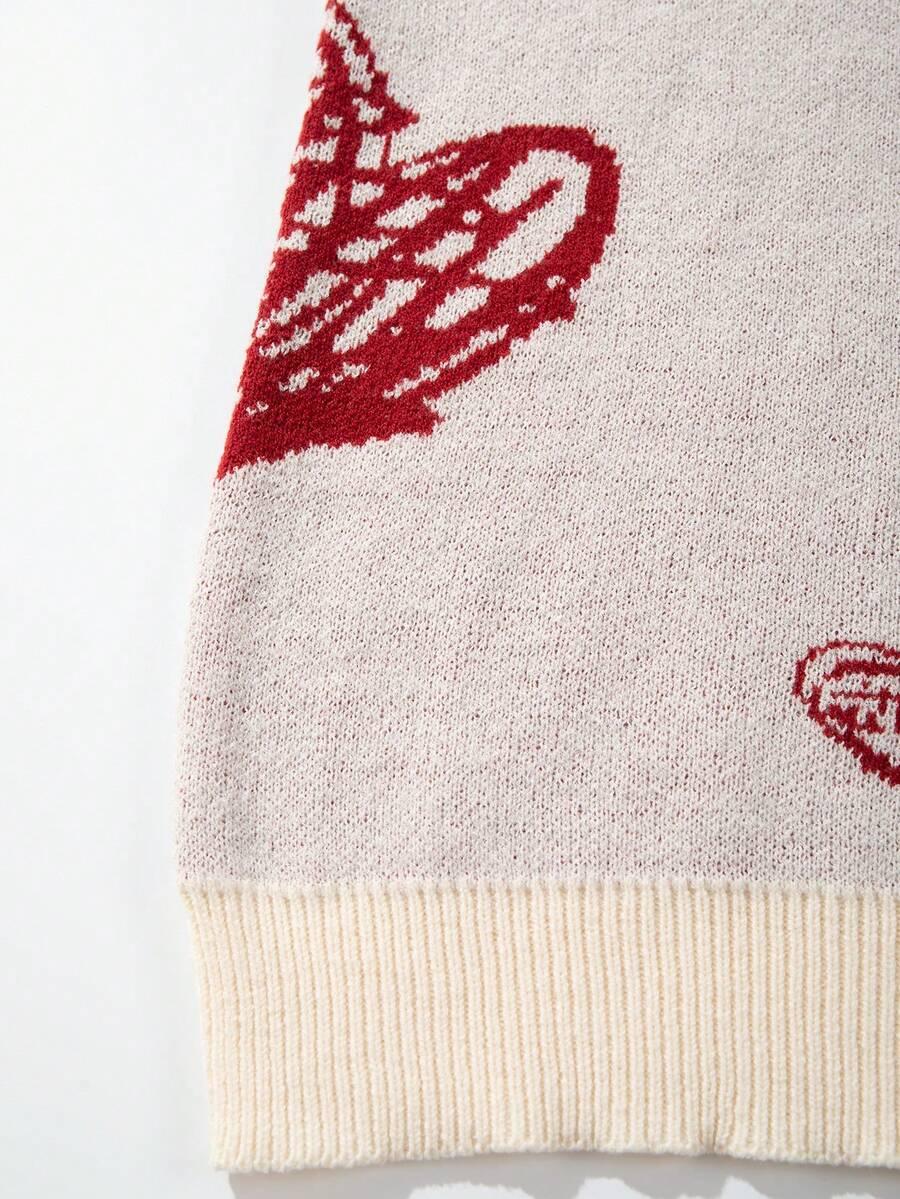 SHEIN SWETER WZÓR SERCA S06__XL