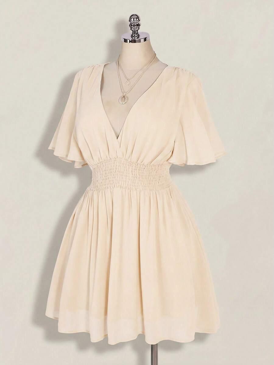 SHEIN BEŻOWA MINI USKIENKA S06__46
