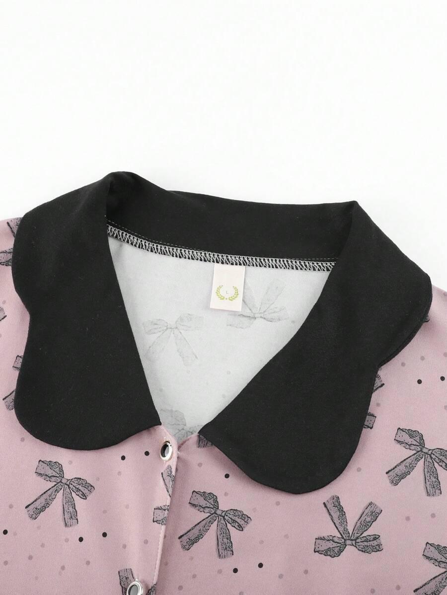SHEIN PIŻAMA KOMPLET KOSZULA SPODNIE WZÓR S06__48