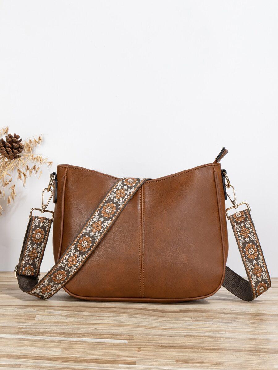 SHEIN BRĄZOWA TOREBKA IMITACJA SKÓRY PK01__32X24