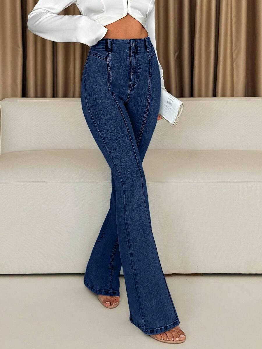 SHEIN NIEBIESKIE SPODNIE JEANS