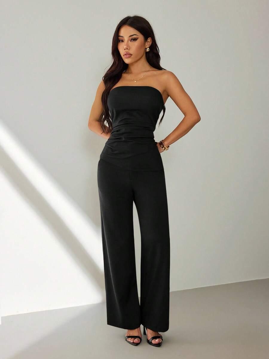 SHEIN TOP SPODNIE KOMPLET S06__S