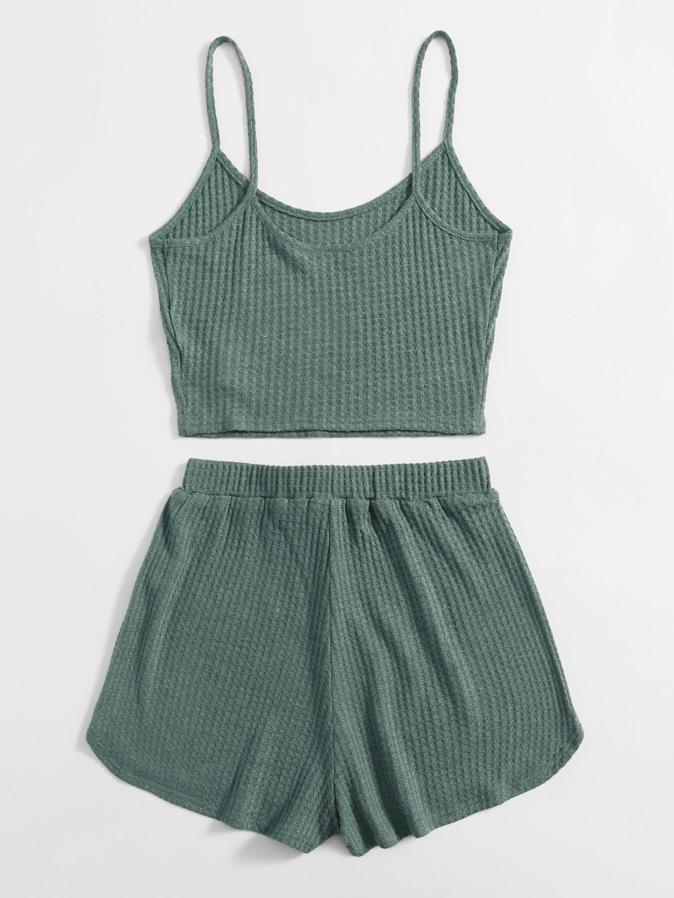 SHEIN ZIELONY TOP NA RAMIĄCZKACH S06__M