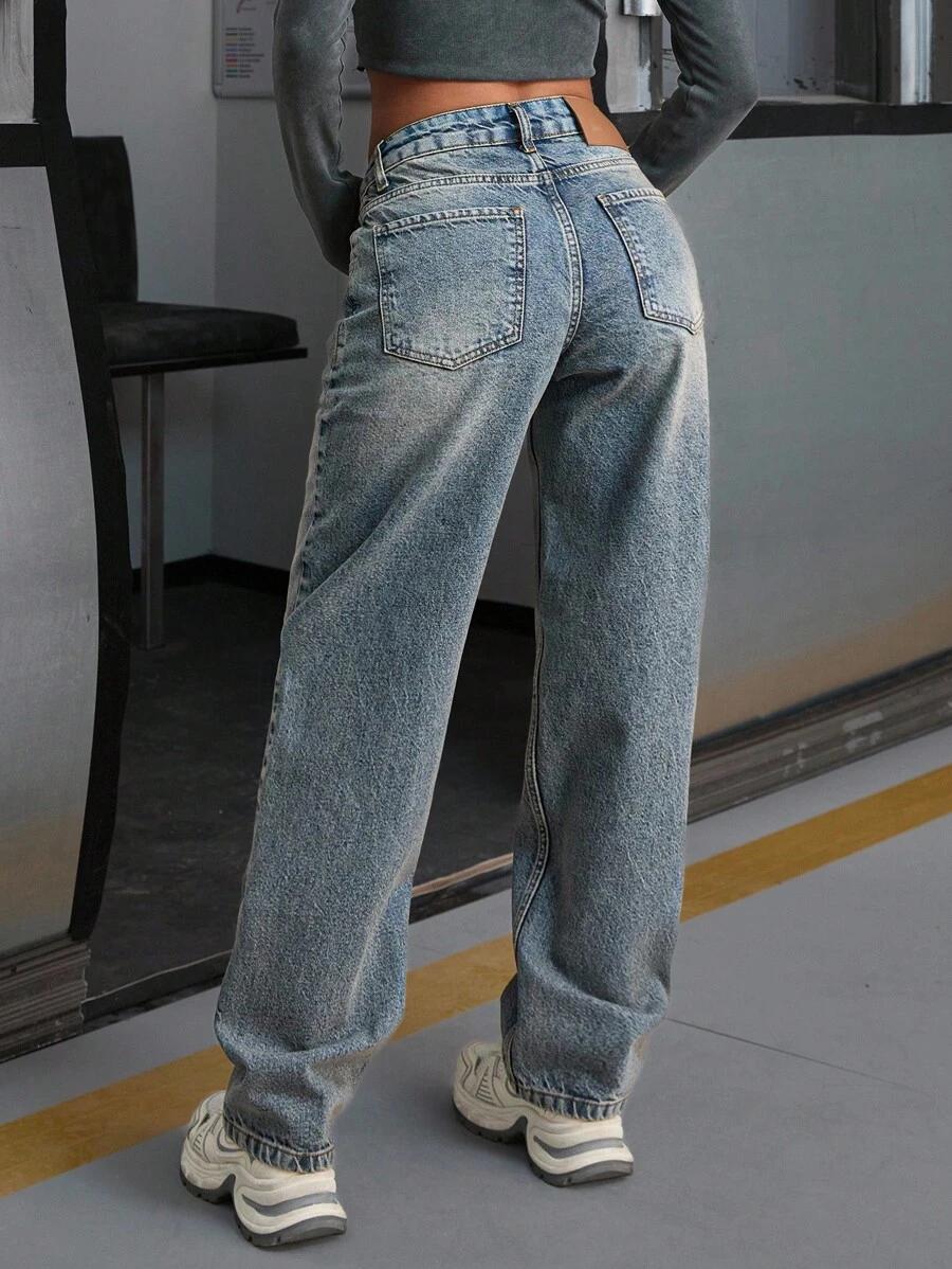 CASUGLOW NIEBIESKIE SPODNIE JEANS S06__M