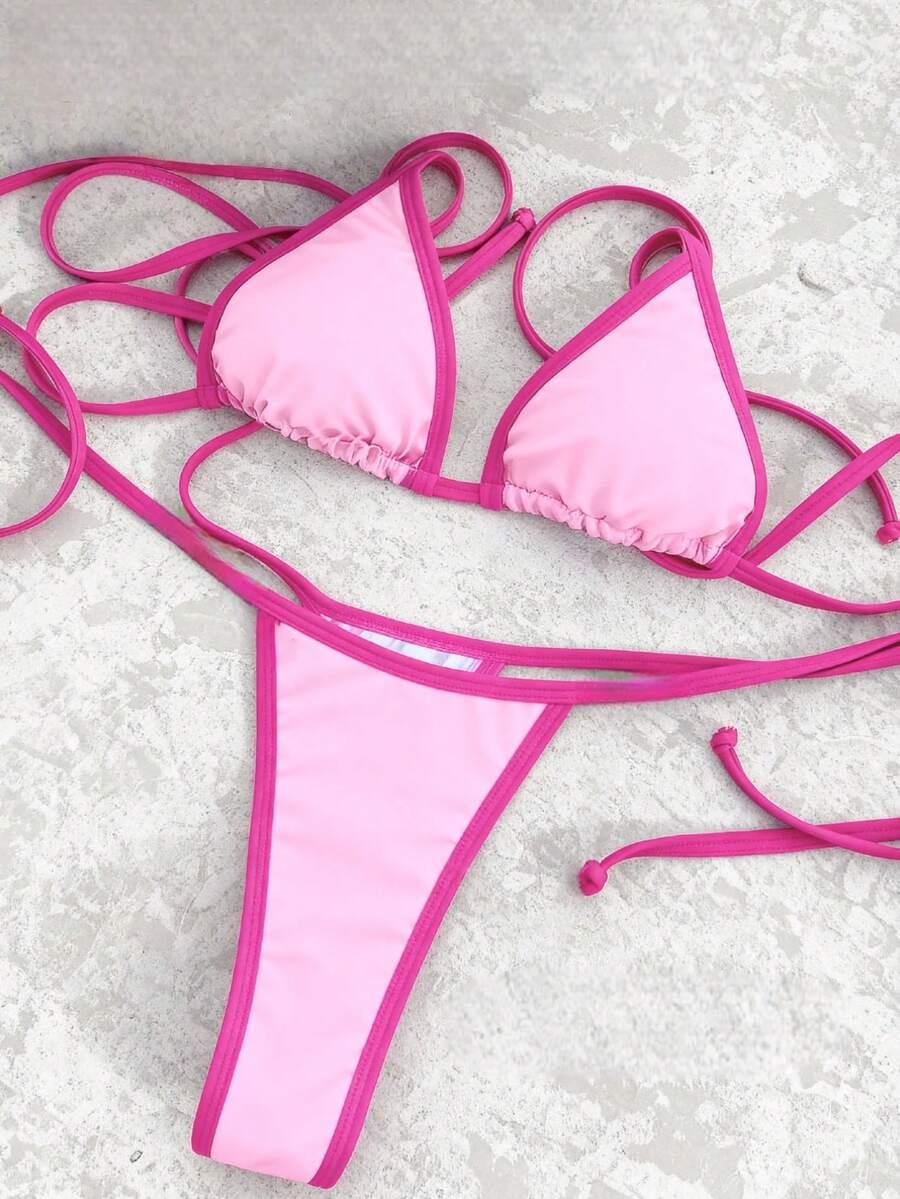 SHEIN DWUCZĘŚCIOWY STRÓJ KĄPIELOWY S09__S