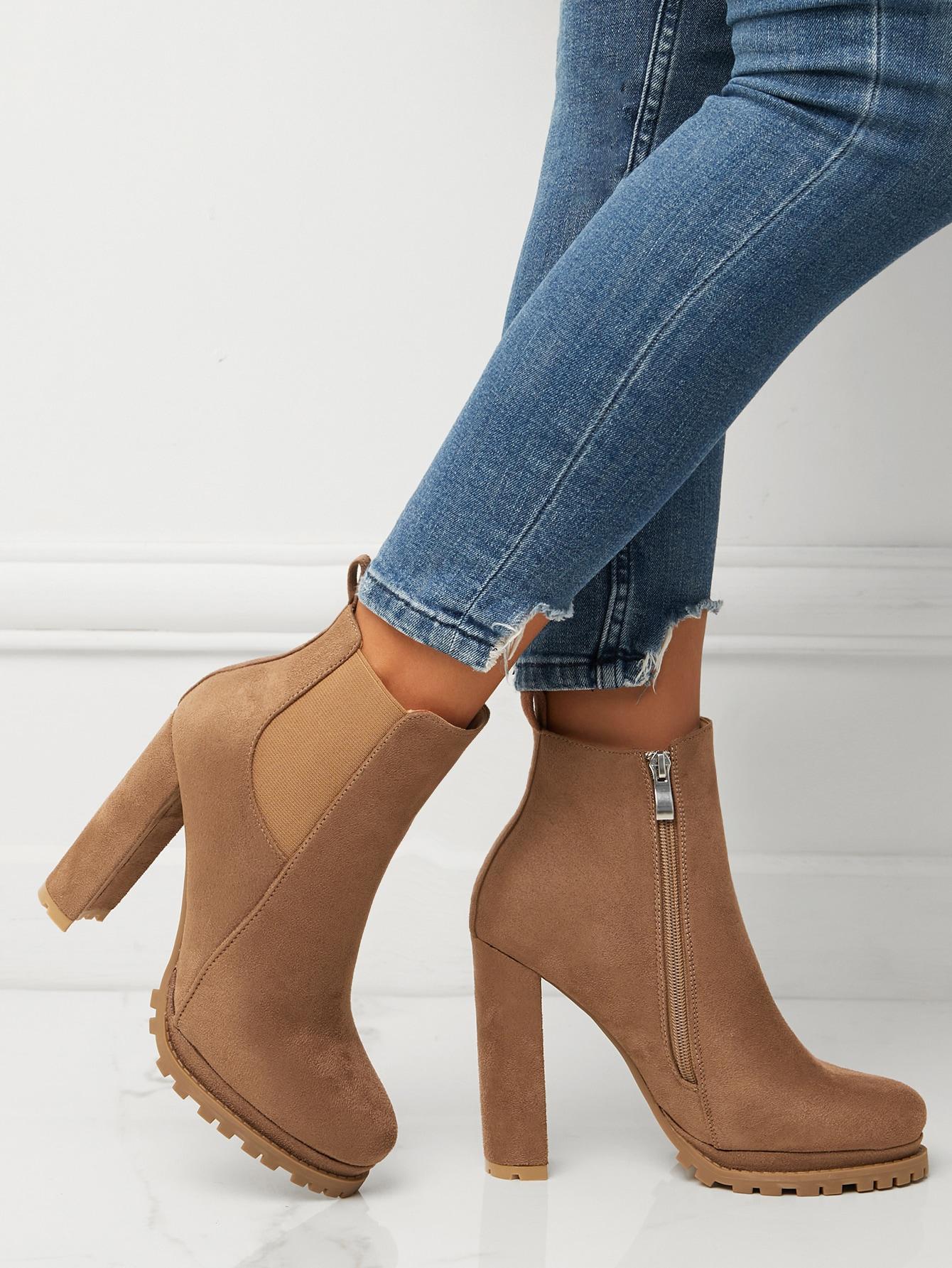 SHEIN BRĄZOWE BOTKI OBCAS W01__38,5