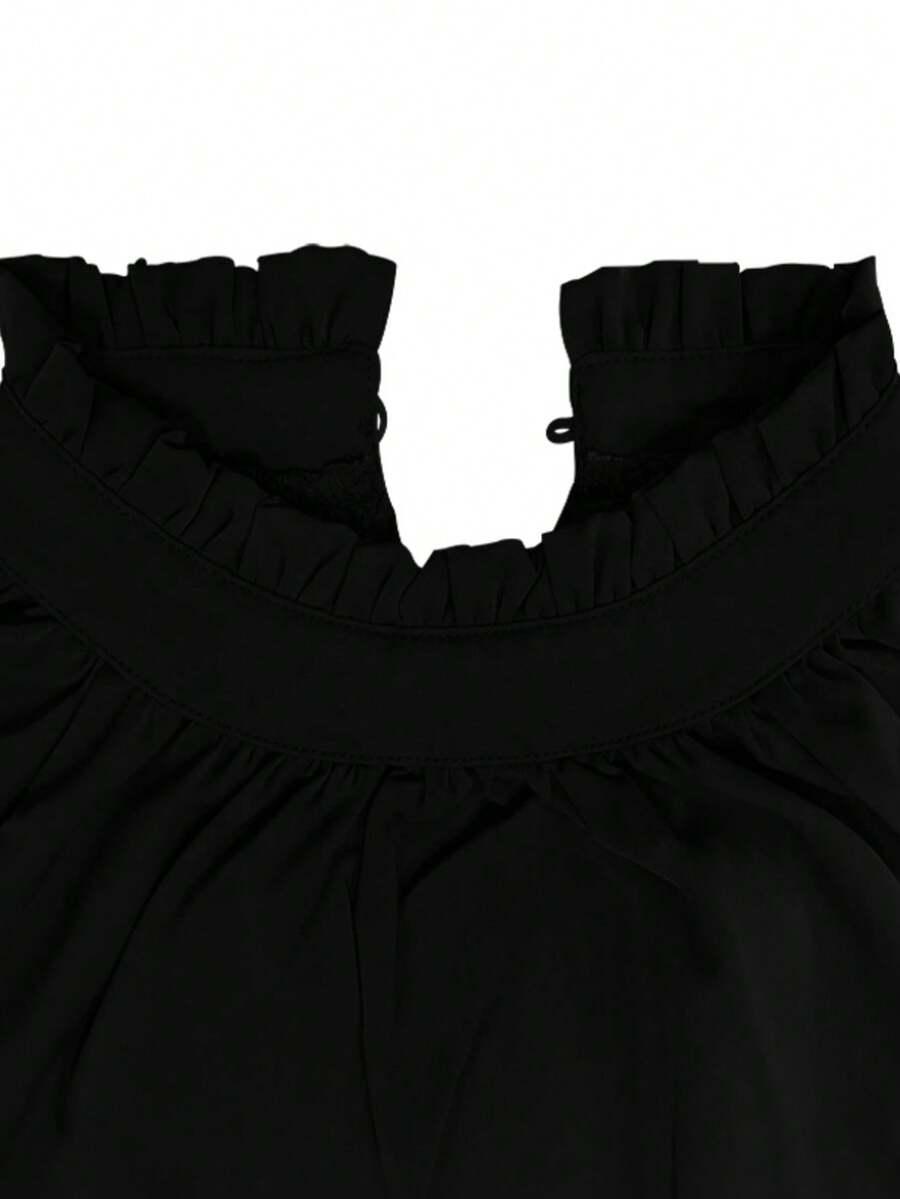 SHEIN CZARNA BLUZKA STÓJKA S06__54