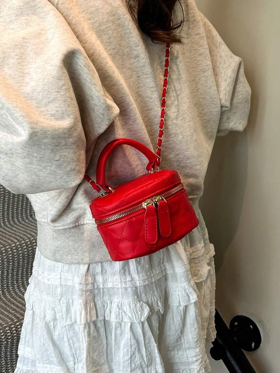 SHEIN CZERWONA TOREBKA KUFEREK S07__8X9X14