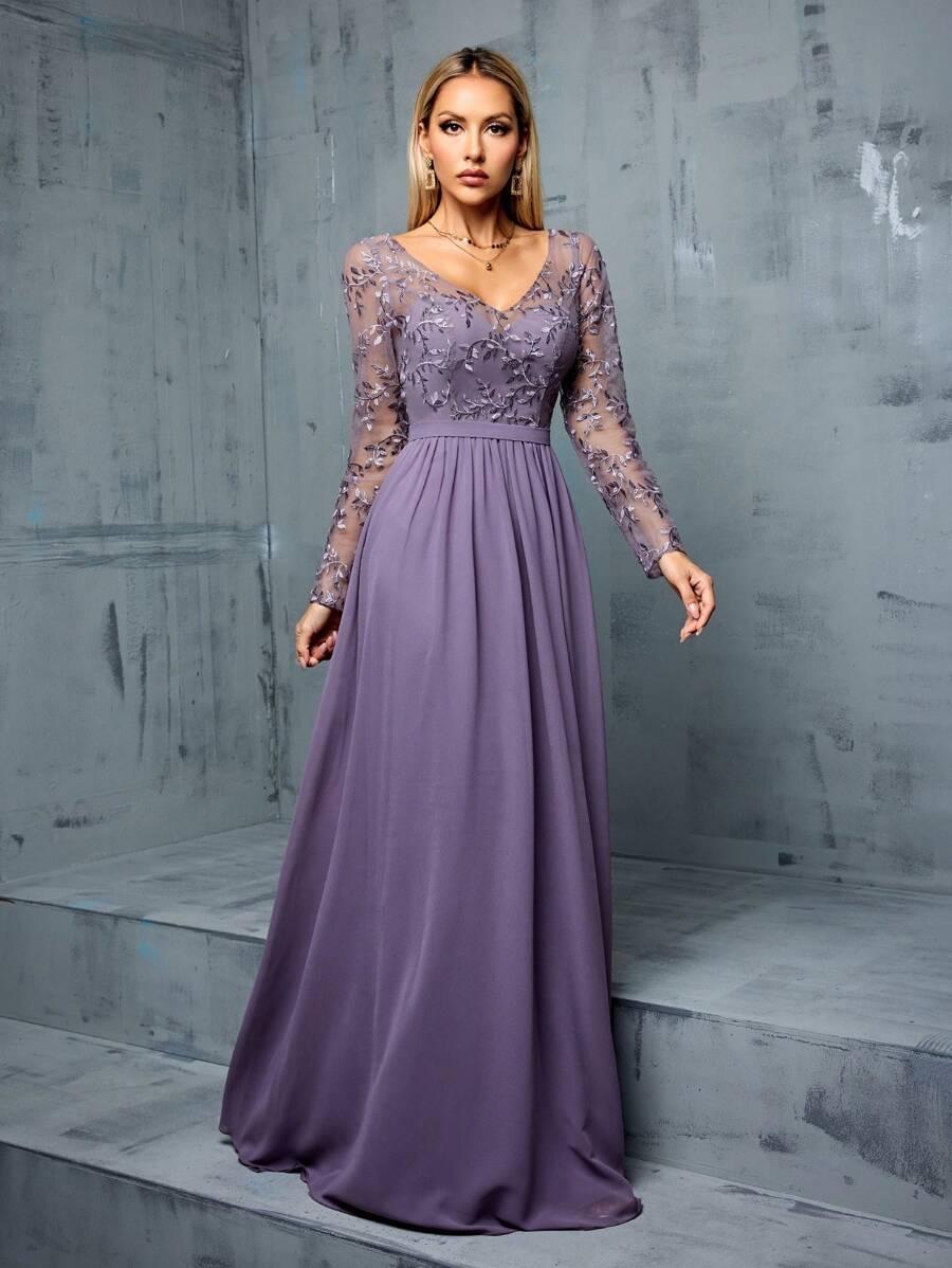 MGIACY FIOLETOWA MAXI SUKIENKA S06__M