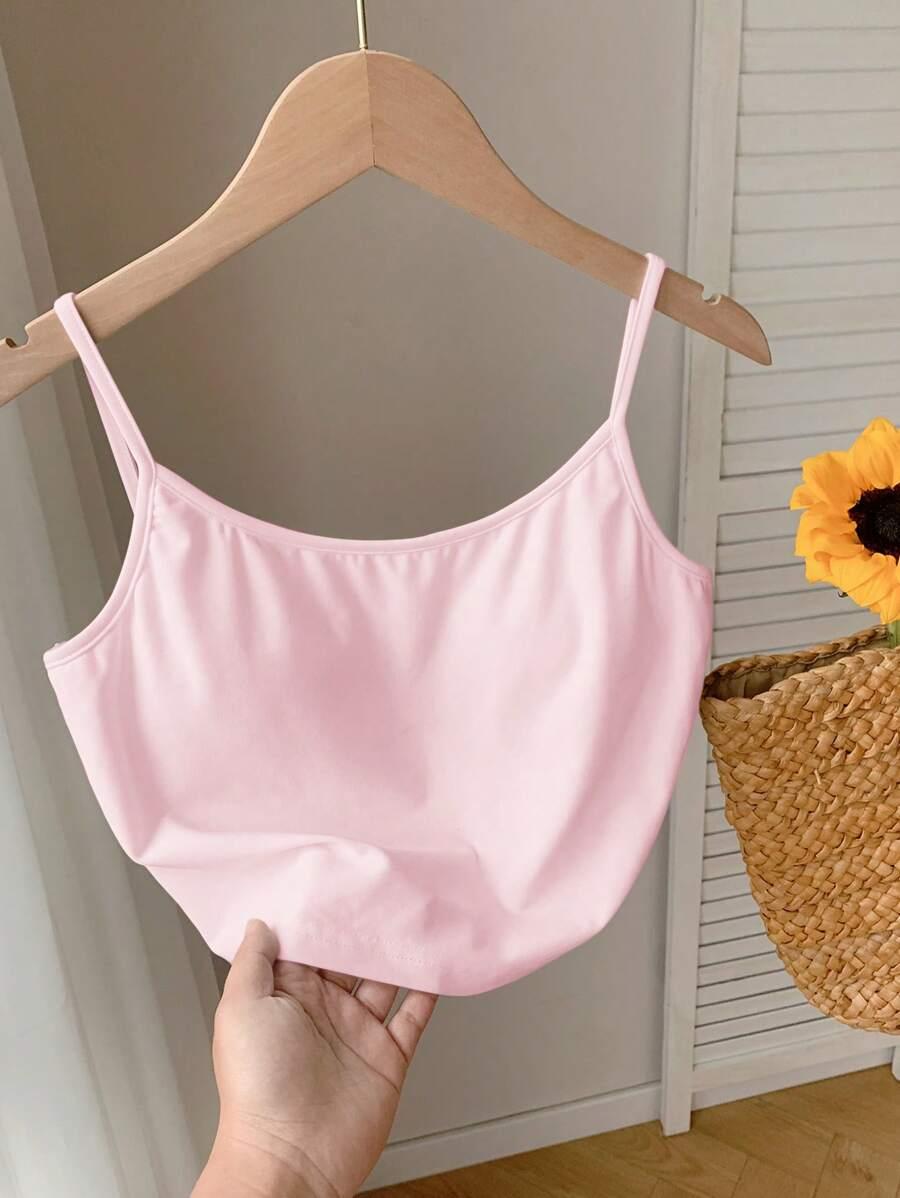 SHEIN RÓŻOWY TOP NA RAMIĄCZKACH S06__M