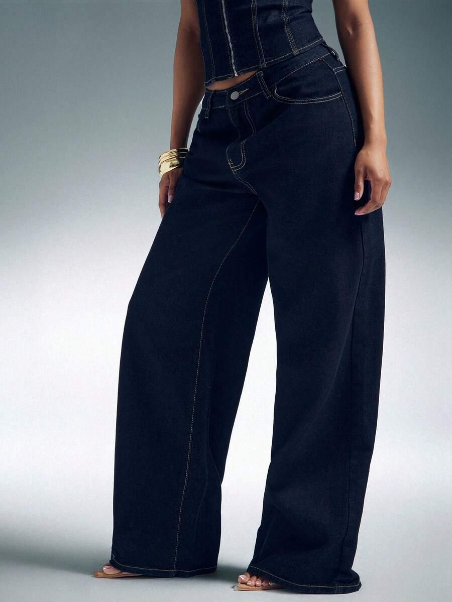 DENIMOI SPODNIE JEANS WIDE LEG PK01__W27/S