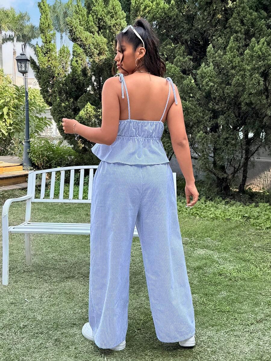 SHEIN TOP SPODNIE KOMPLET W PASKI S06__XXL