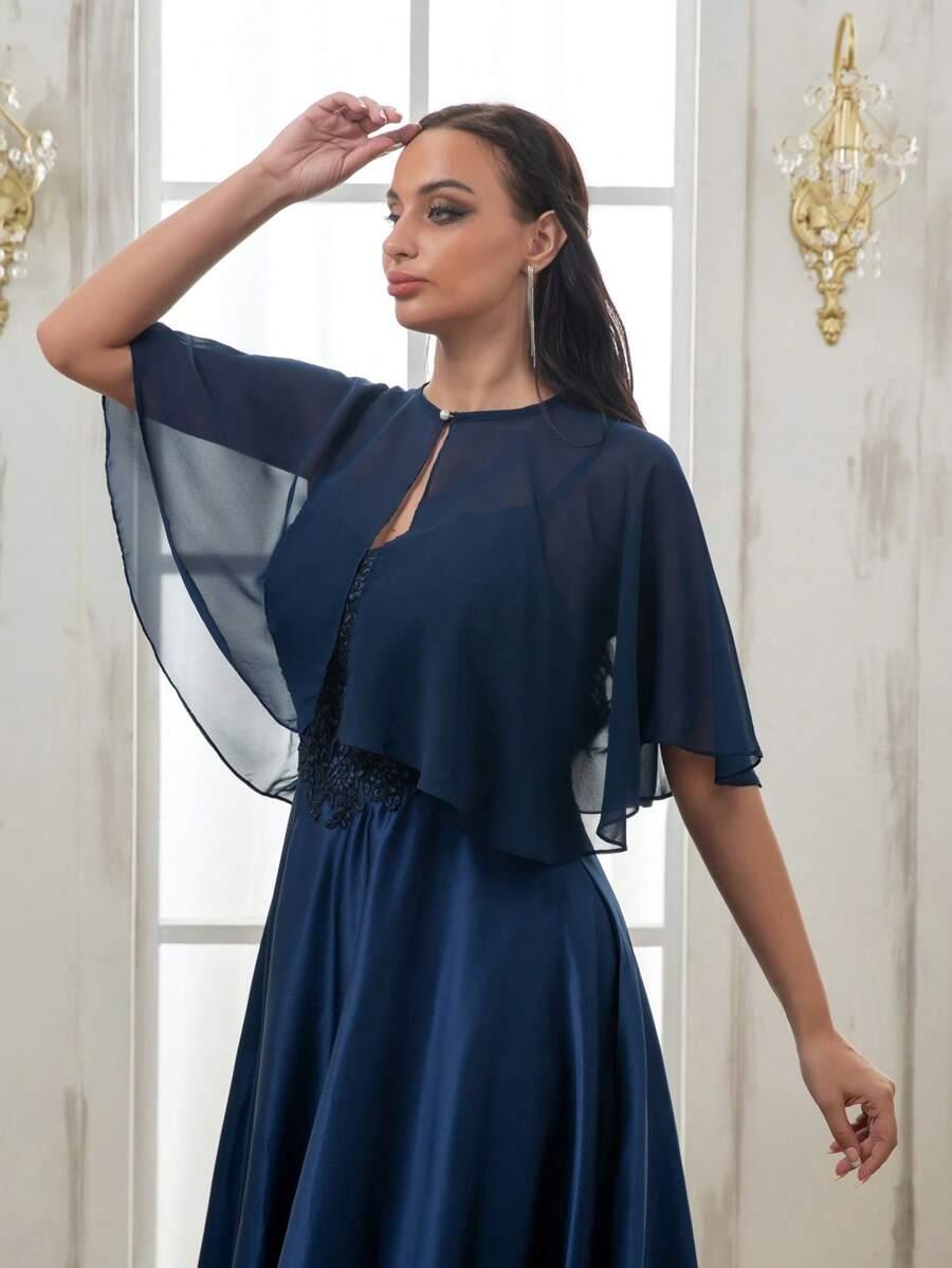SHEIN NIEBIESKA NARZUTKA GUZIK S07__OS