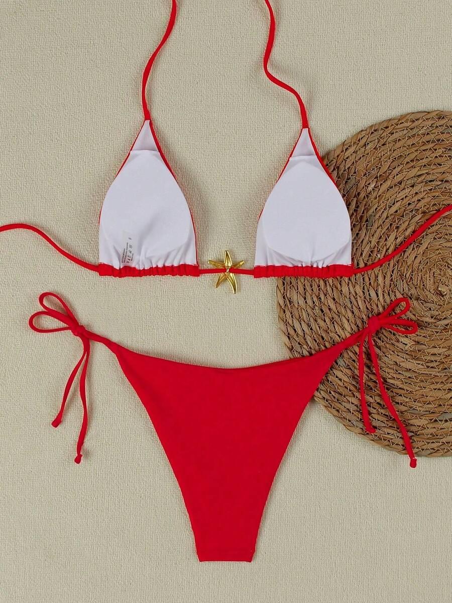 SHEIN DWUCZĘŚCIOWY STRÓJ KĄPIELOWY S09__XS