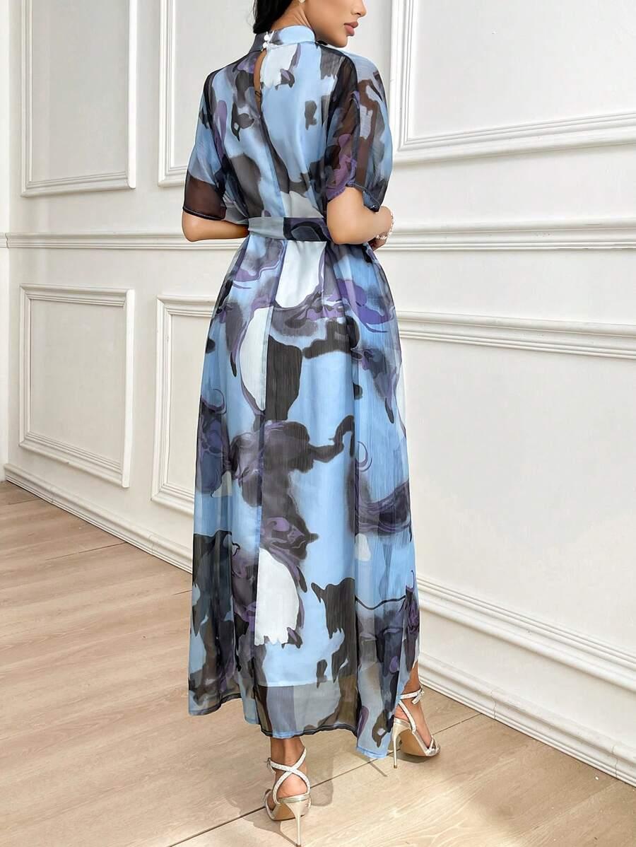 SHEIN MIDI SUKIENKA WZÓR S06__XL