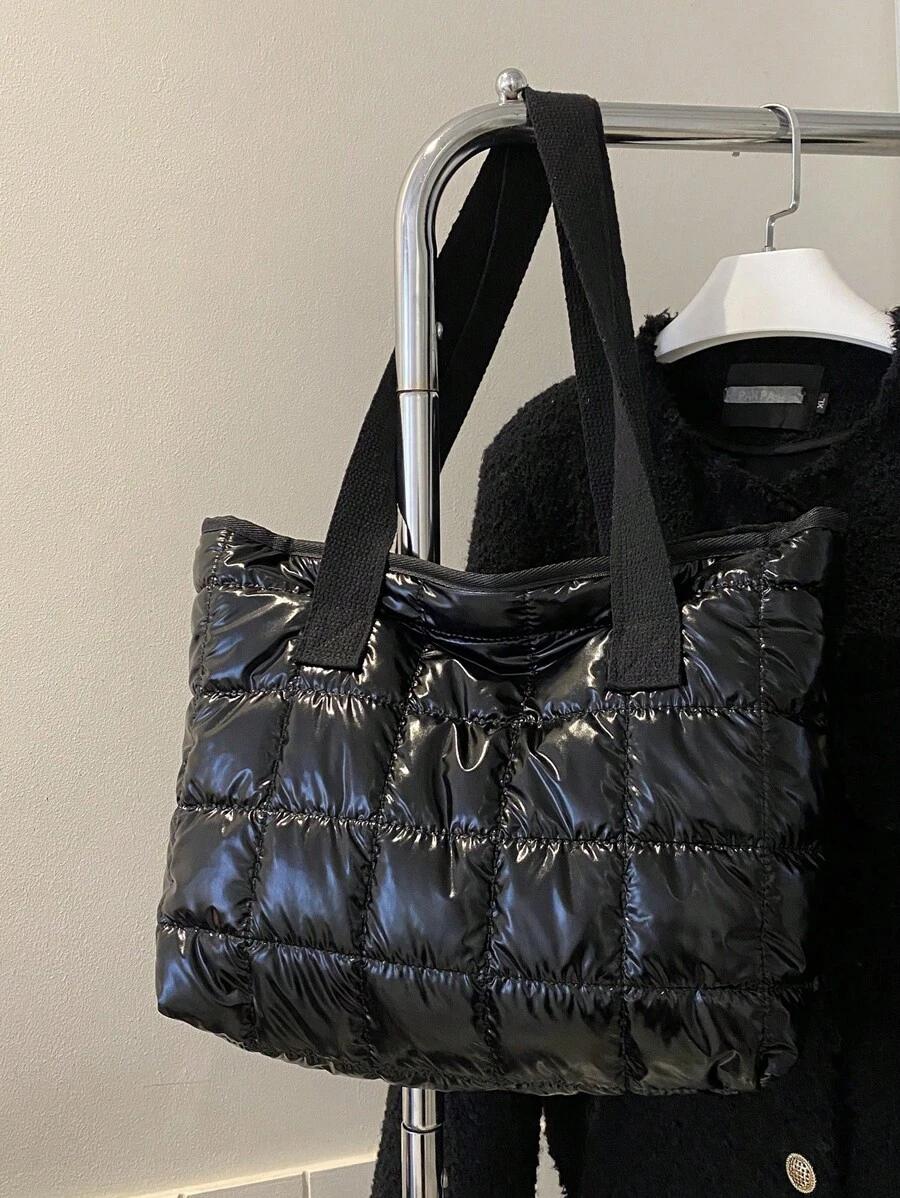 SHEIN CZARNA TOREBKA PASEK S07__28,5X10,5X32,5
