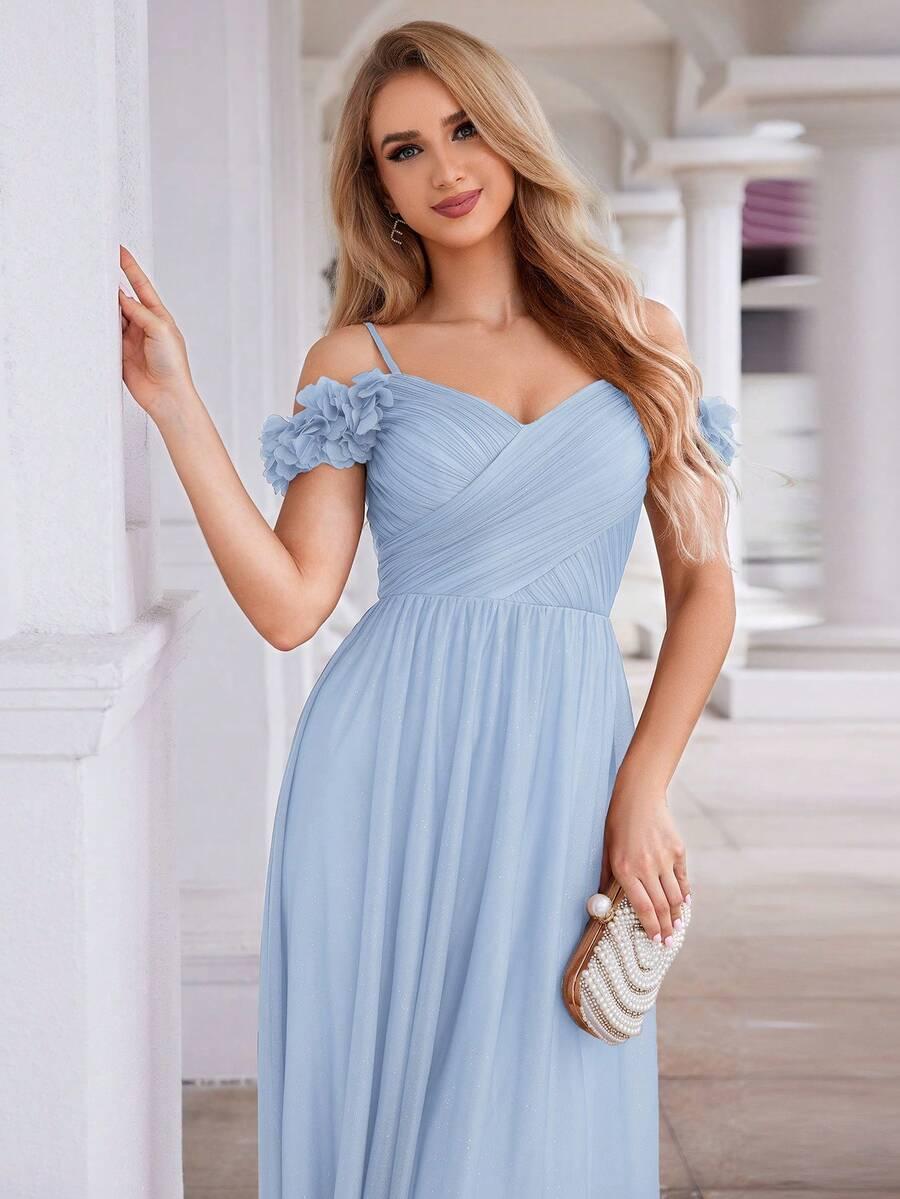 EVERPRETTY NIEBIESKA MAXI SUKIENKA S06__M
