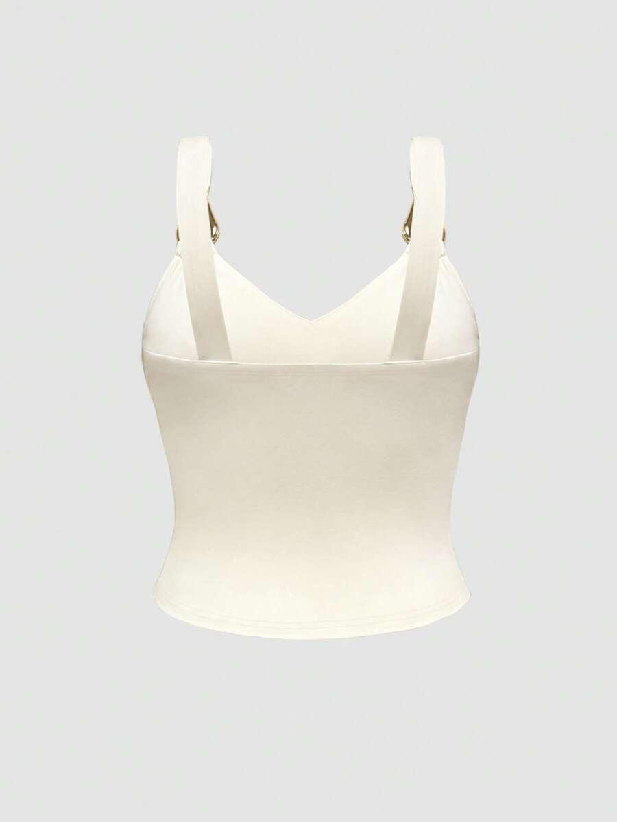 SHEIN ŻÓŁTY TOP NA RAMIĄCZKACH S06__46