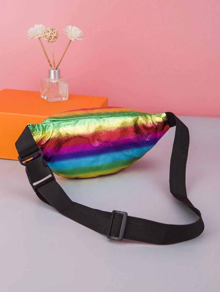 SHEIN TĘCZOWA SASZETA NA BIODRO S07__26X5X12