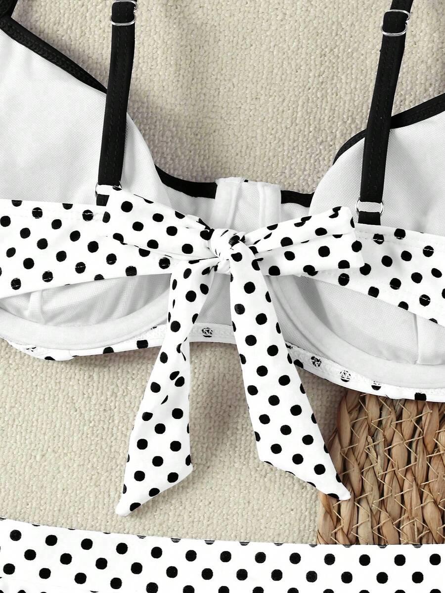 SHEIN DWUCZĘŚCIOWY STRÓJ KĄPIELOWY S09__L