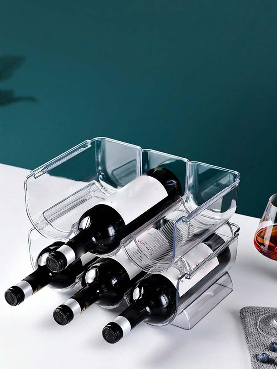 SHEIN PLASTIKOWY STOJAK NA WINO S07__L