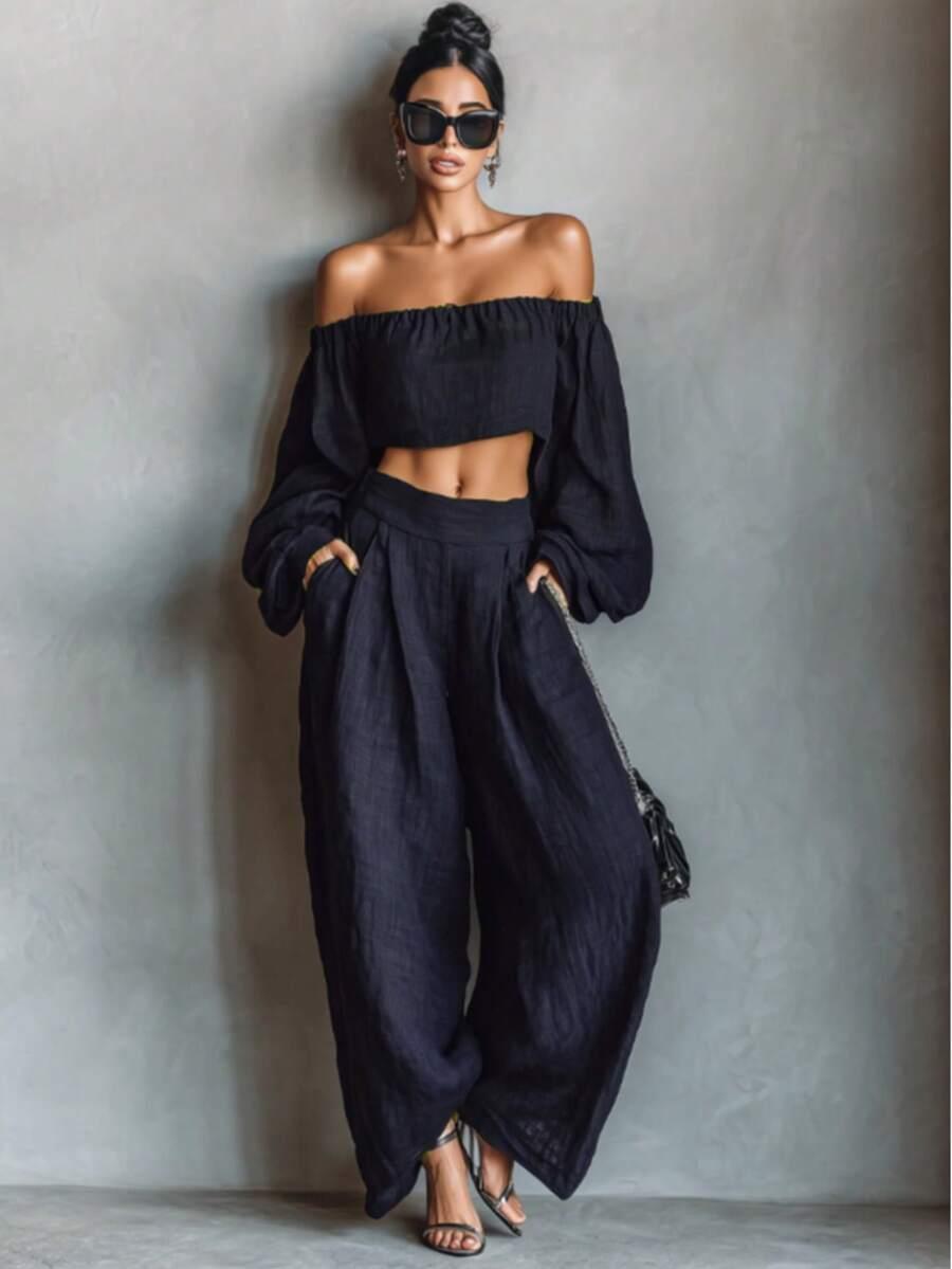 SHEIN BLUZKA SPODNIE KOMPLET S09__M